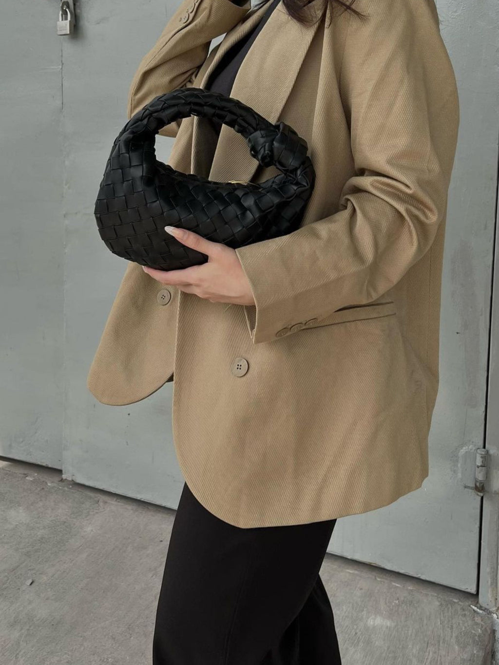 Sienna | Liten Väska med Flätat Handtag