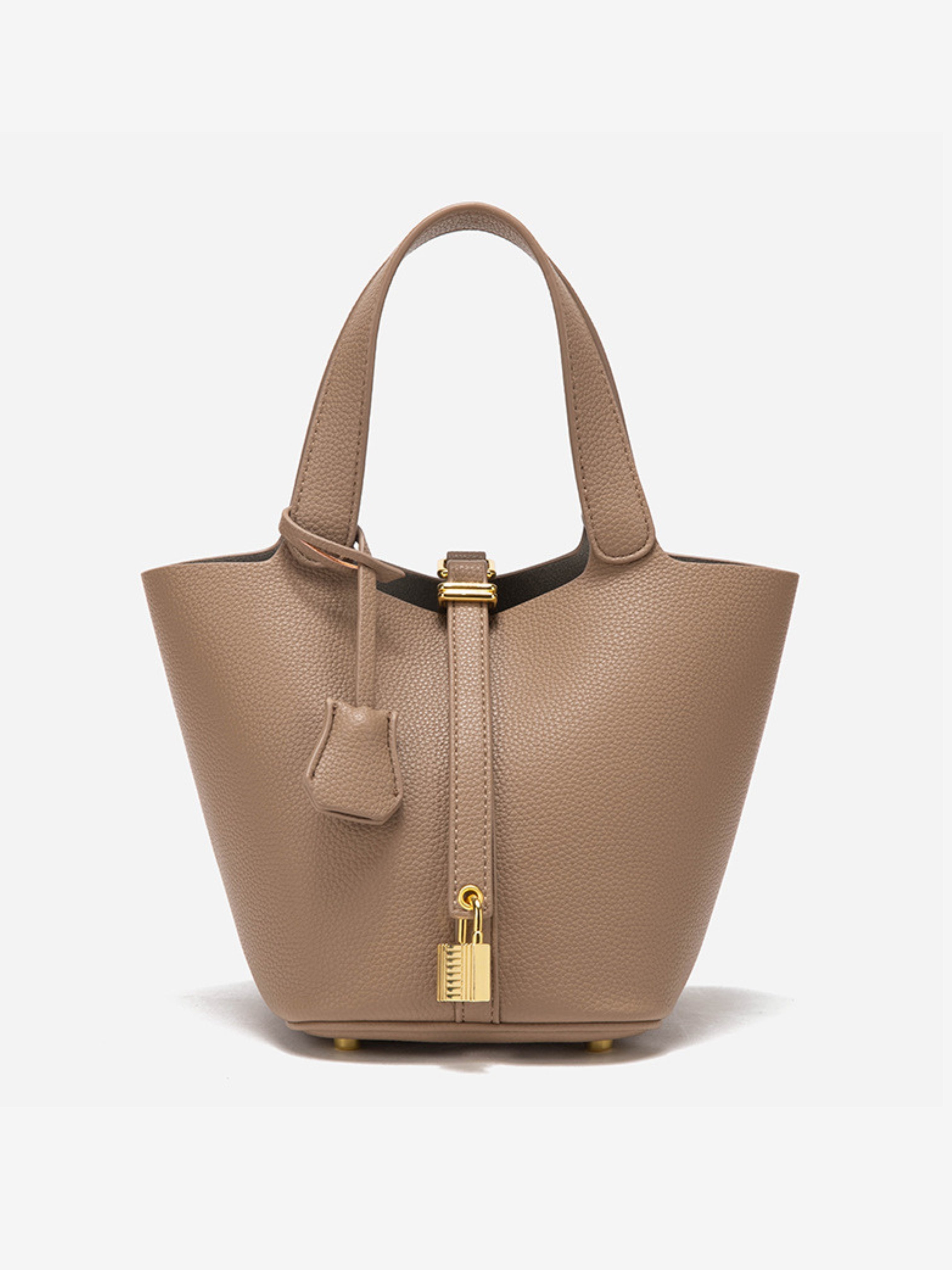 Glaiza | Elegant Gold-Lock Bucketväska
