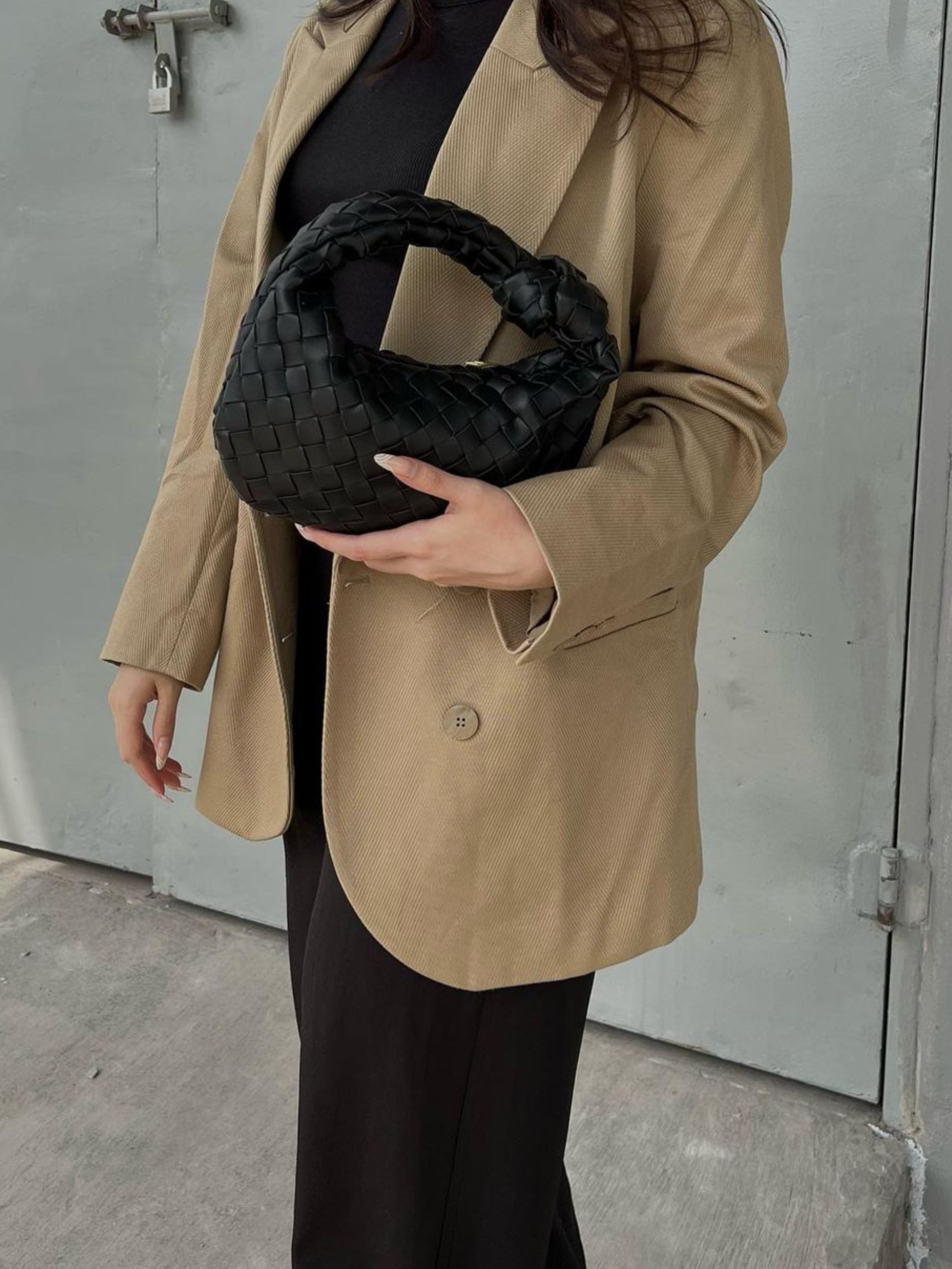 Sienna | Liten Väska med Flätat Handtag