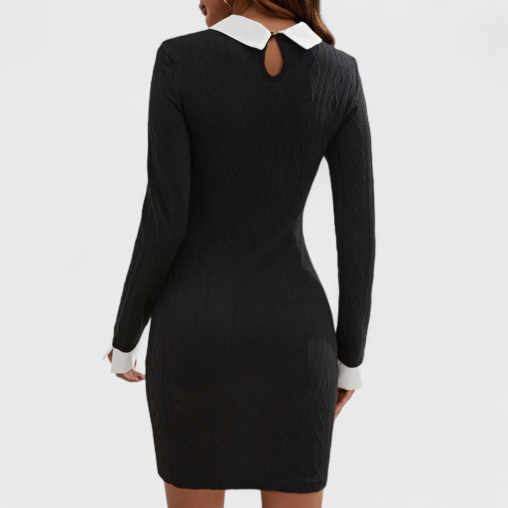 Fatima - Elegant klänning med krage