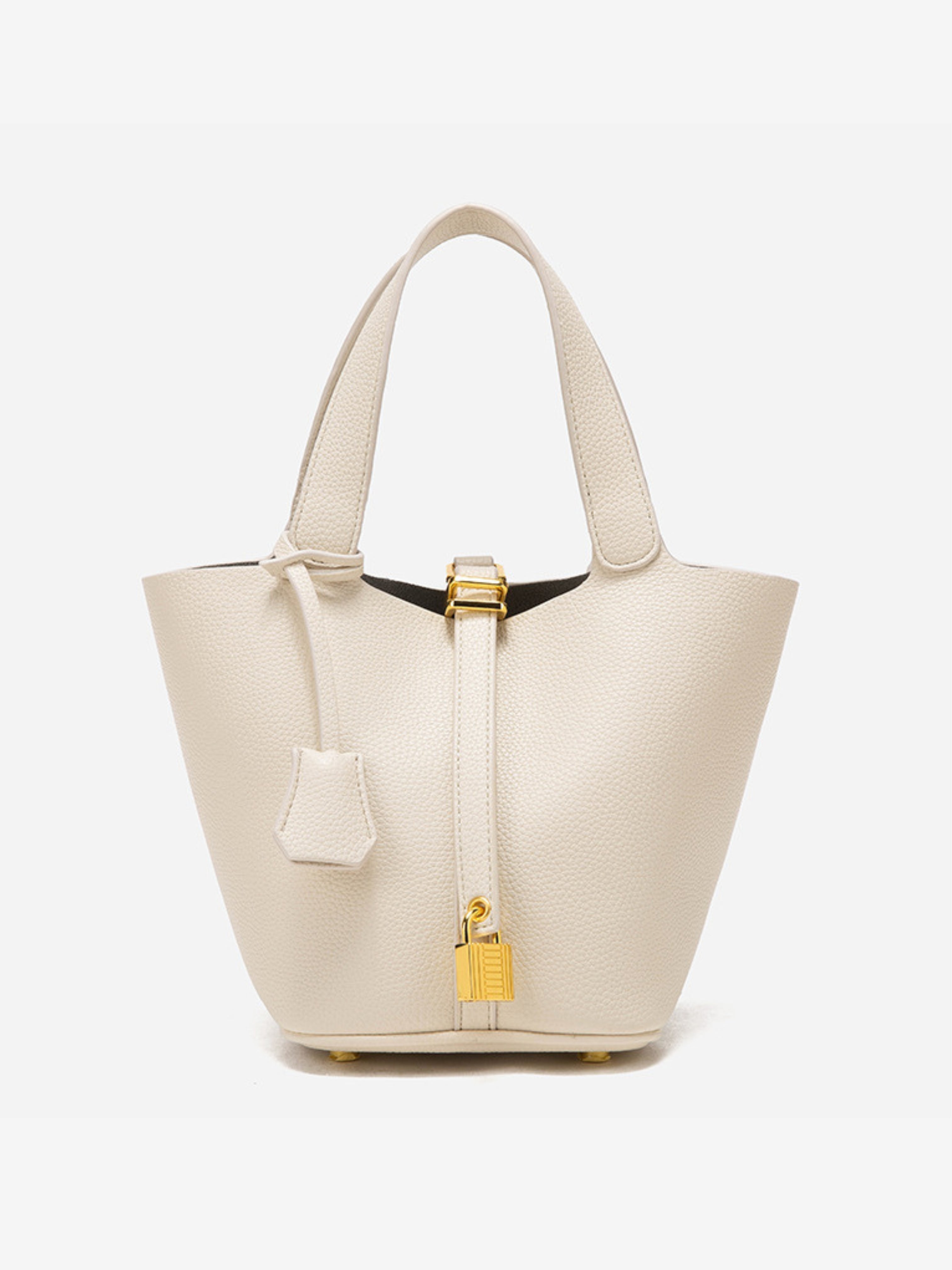 Glaiza | Elegant Gold-Lock Bucketväska