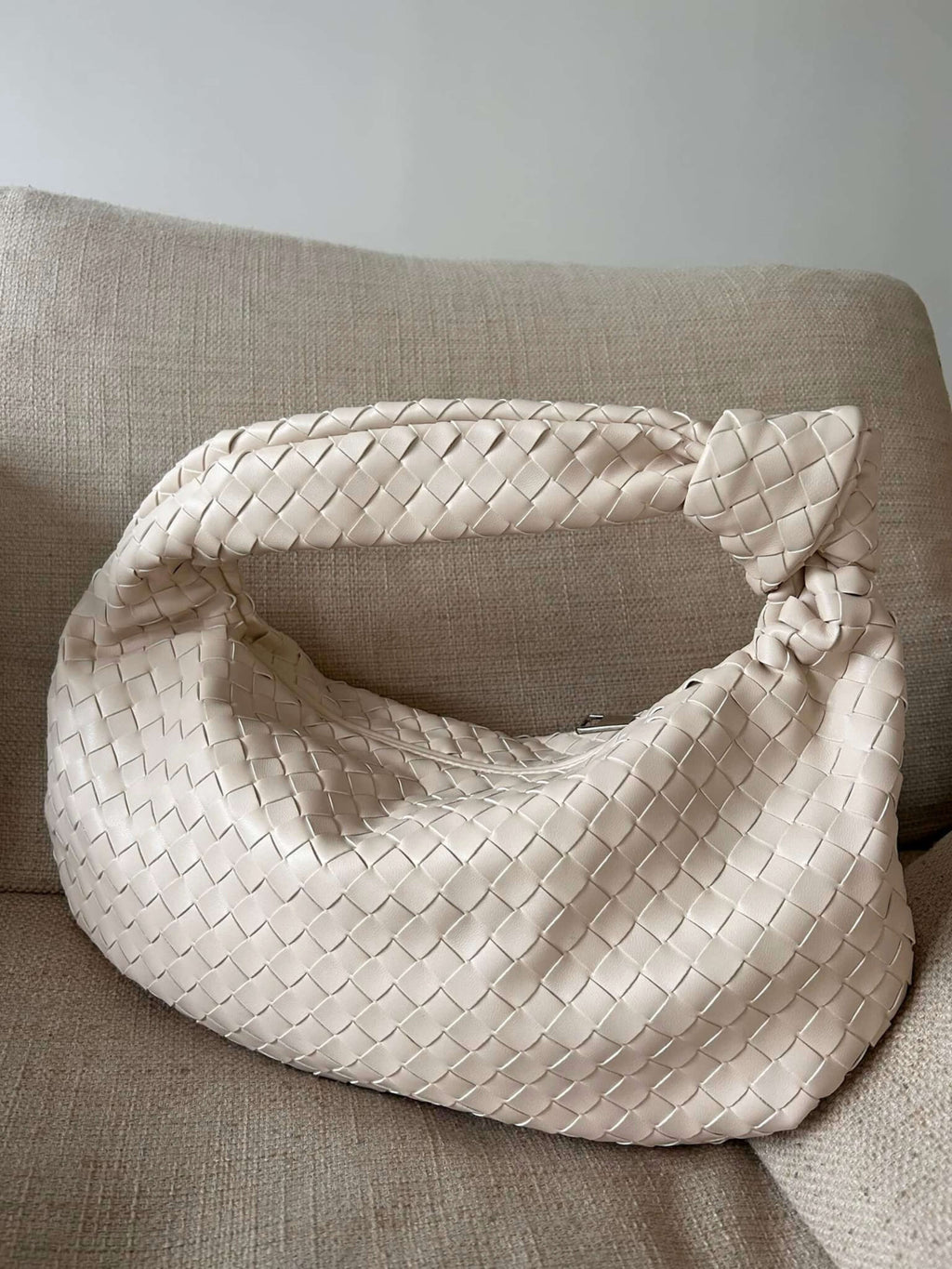 Giselle | Medelstor Axelväska Flätad med Knut