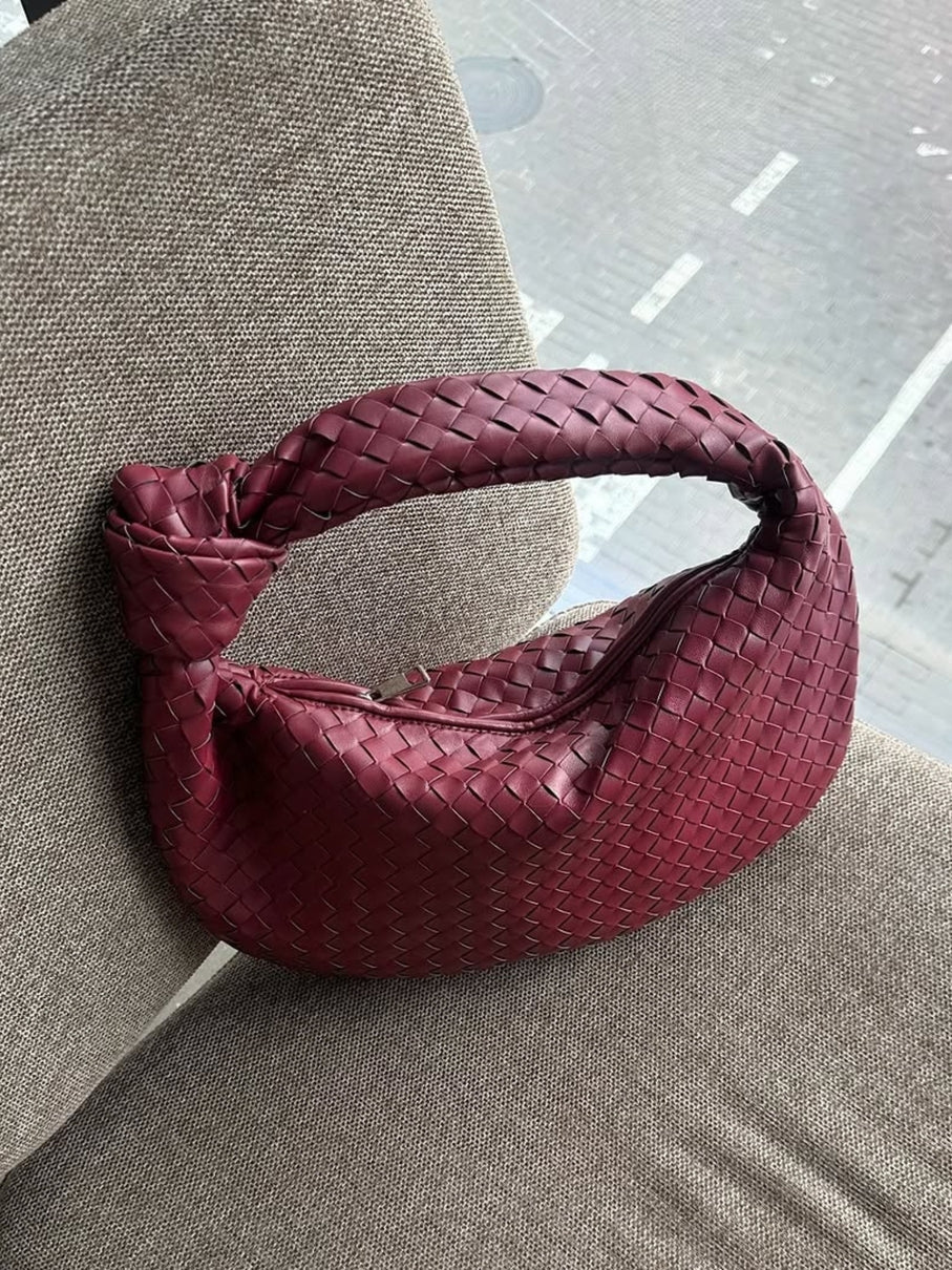 Giselle | Medelstor Axelväska Flätad med Knut