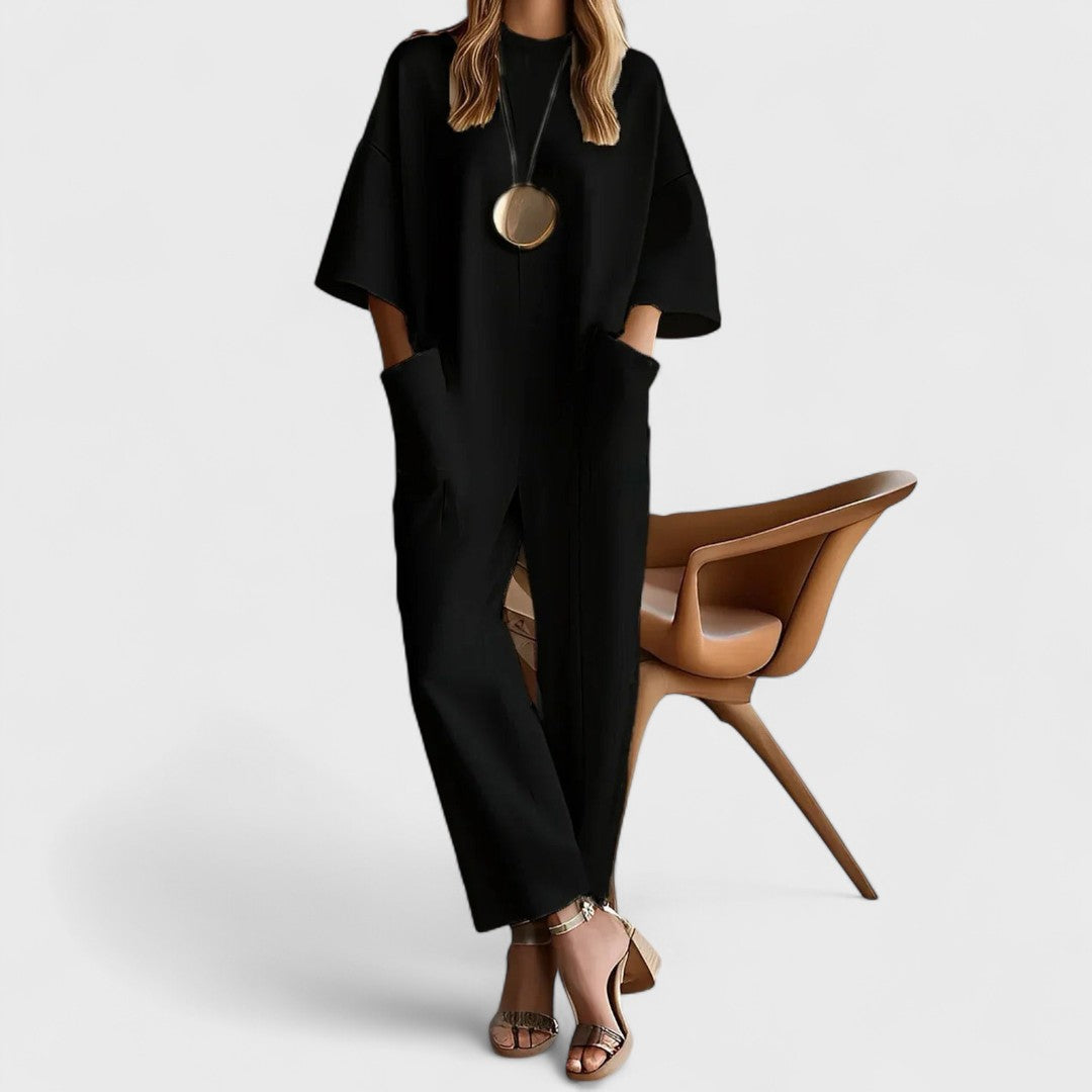 Emmy - Elegant kortärmad jumpsuit