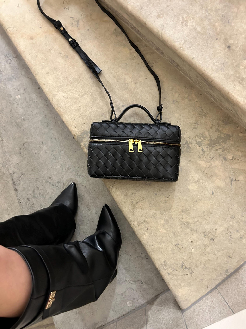 Juliette | Vävda Strukturerad Glansig Väska