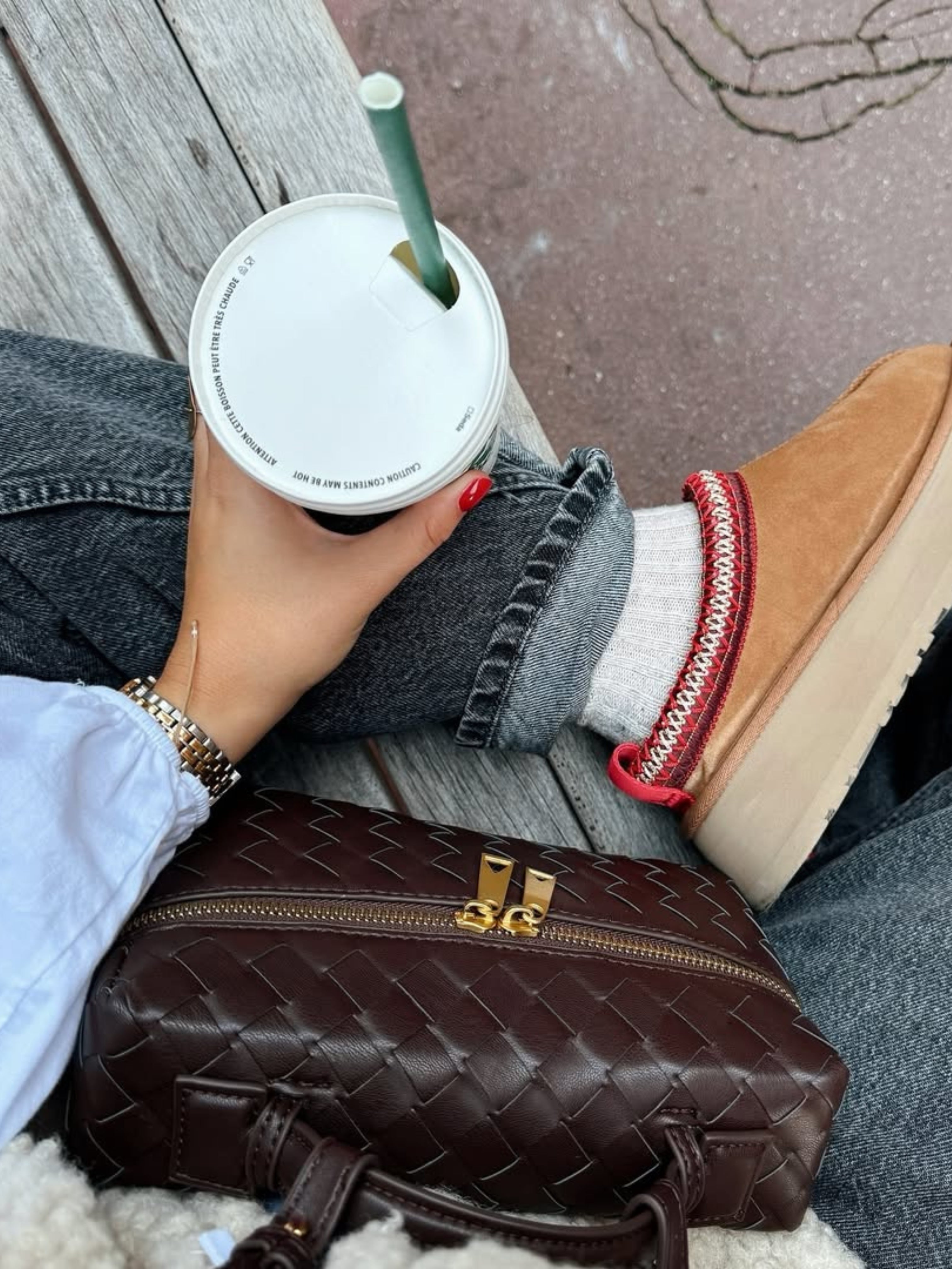 Juliette | Vävda Strukturerad Glansig Väska