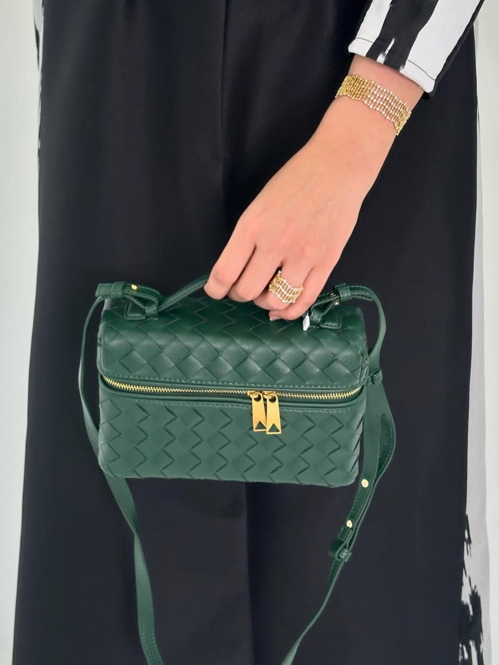 Juliette | Vävda Strukturerad Glansig Väska