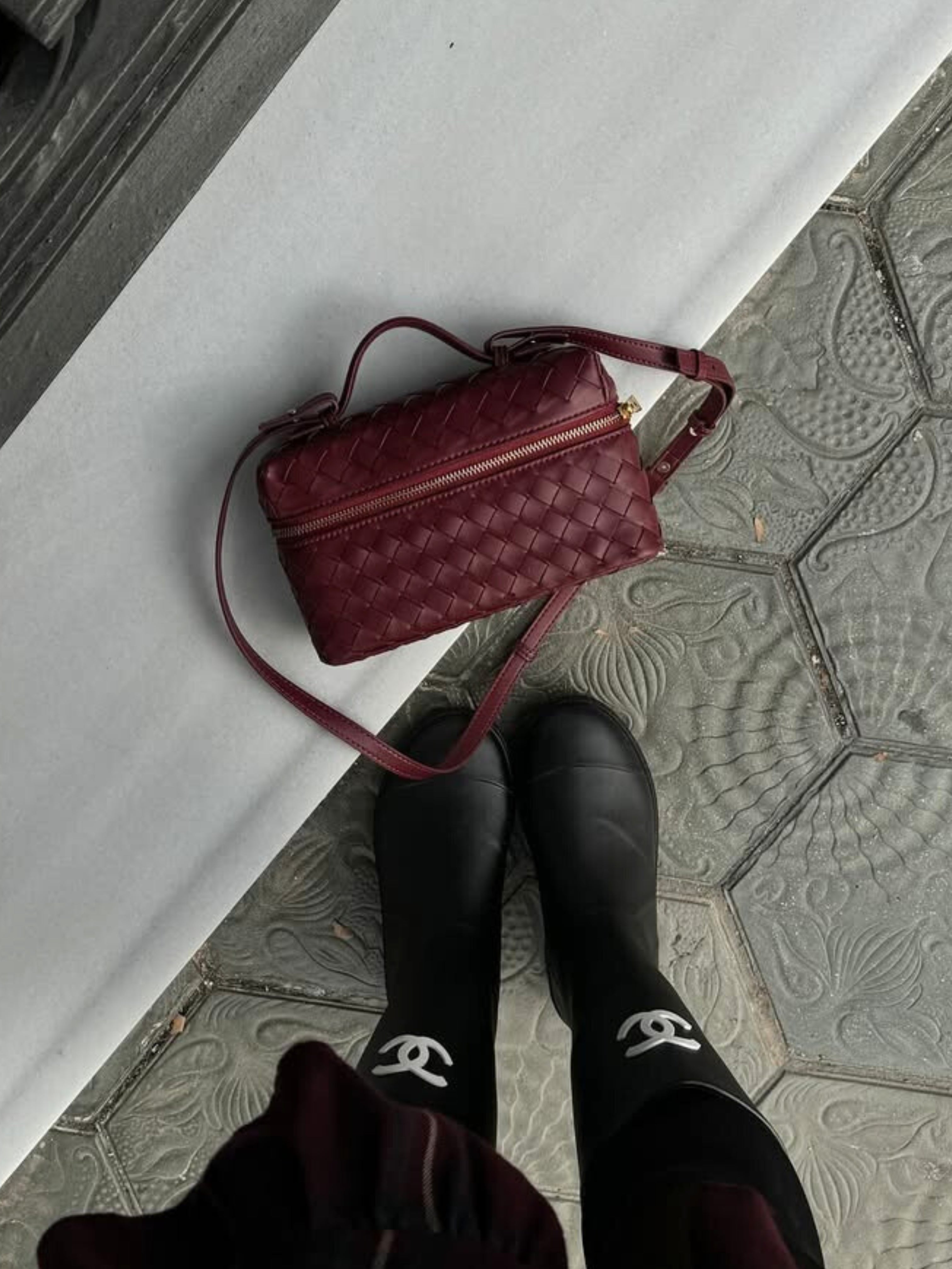 Juliette | Vävda Strukturerad Glansig Väska