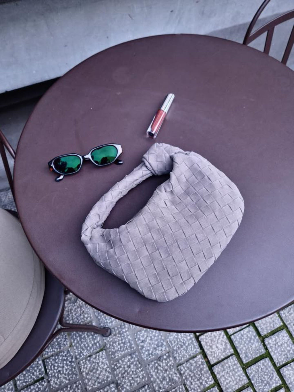 Renee | Mini Väska i Mjuk Flätad Mocka