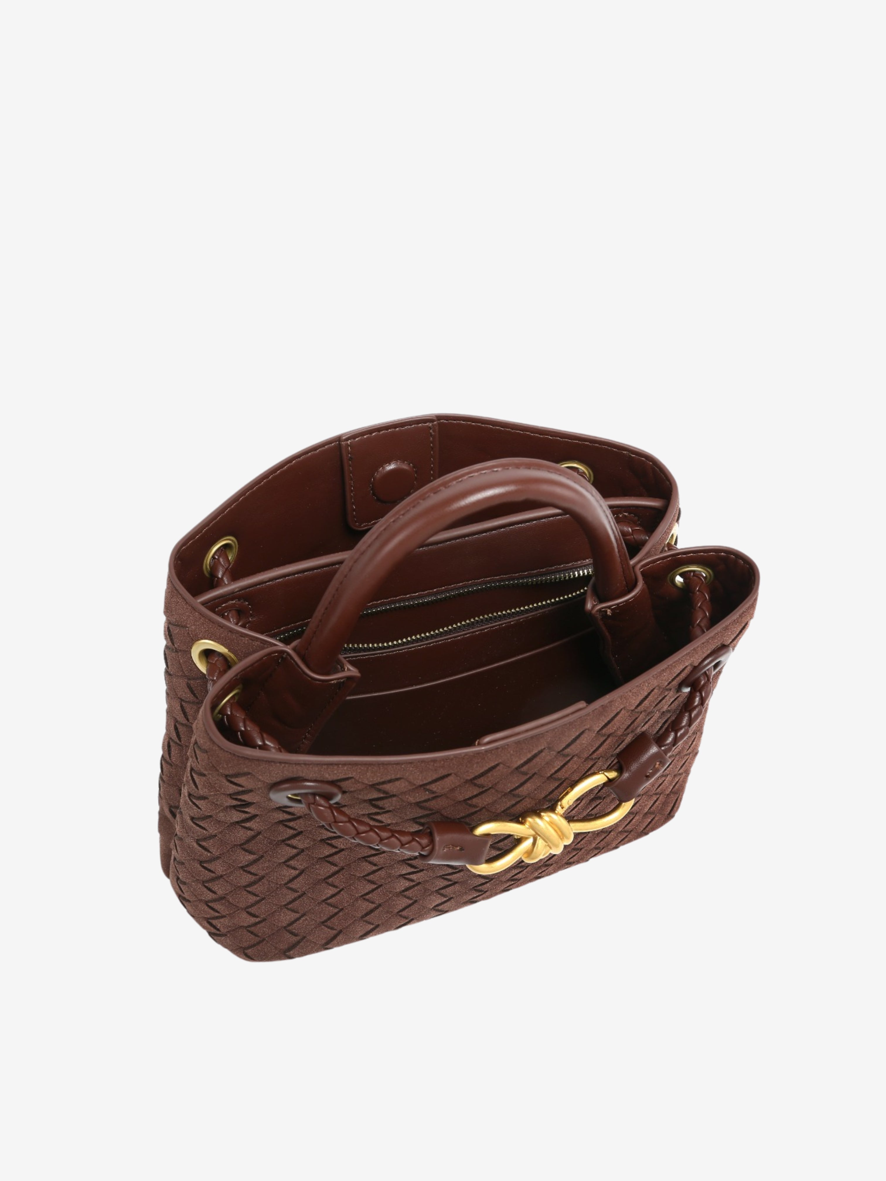 Malia | Kompakt Vävda Axelväska med Textur