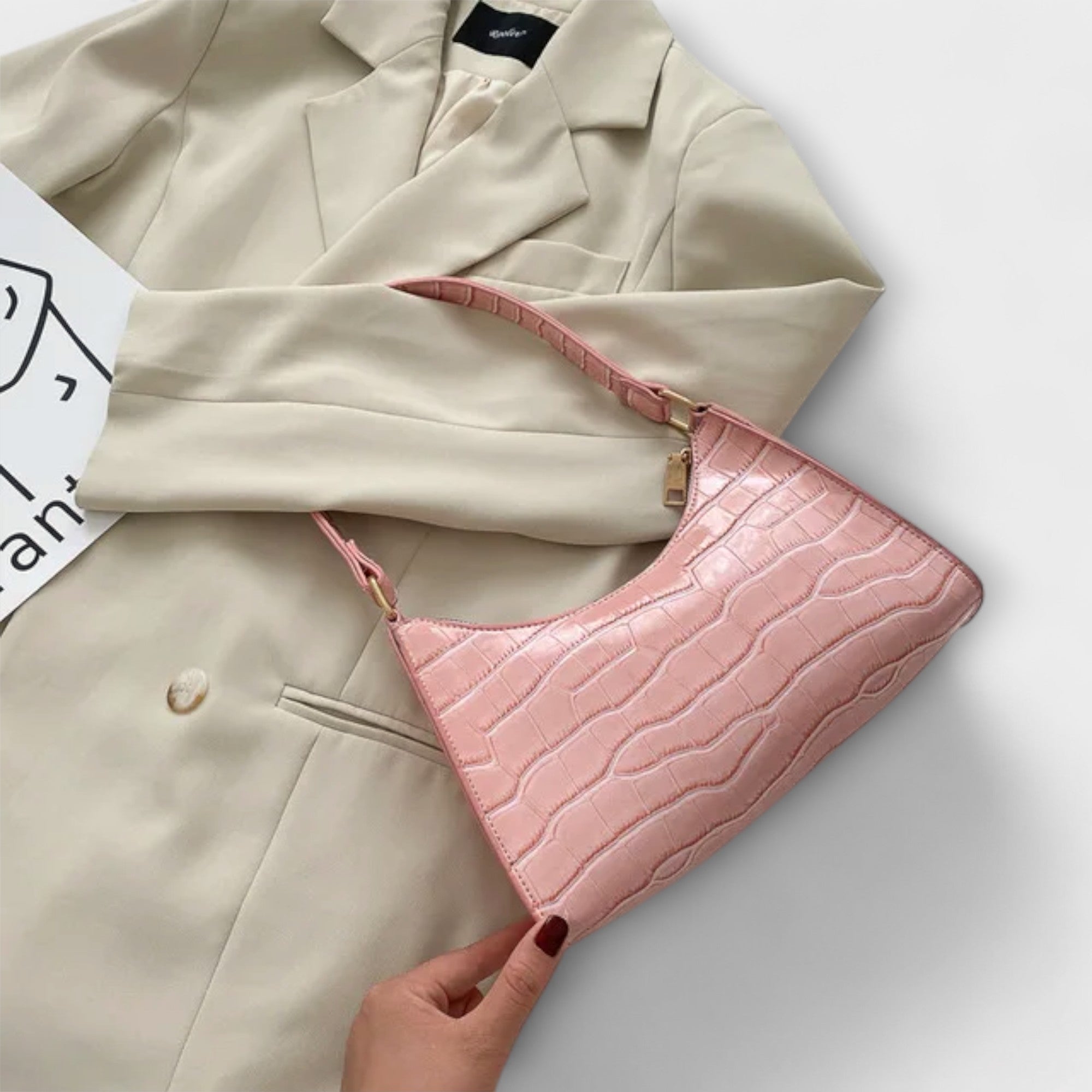 Gianna Boutique - Handväska i Glansigt Läder