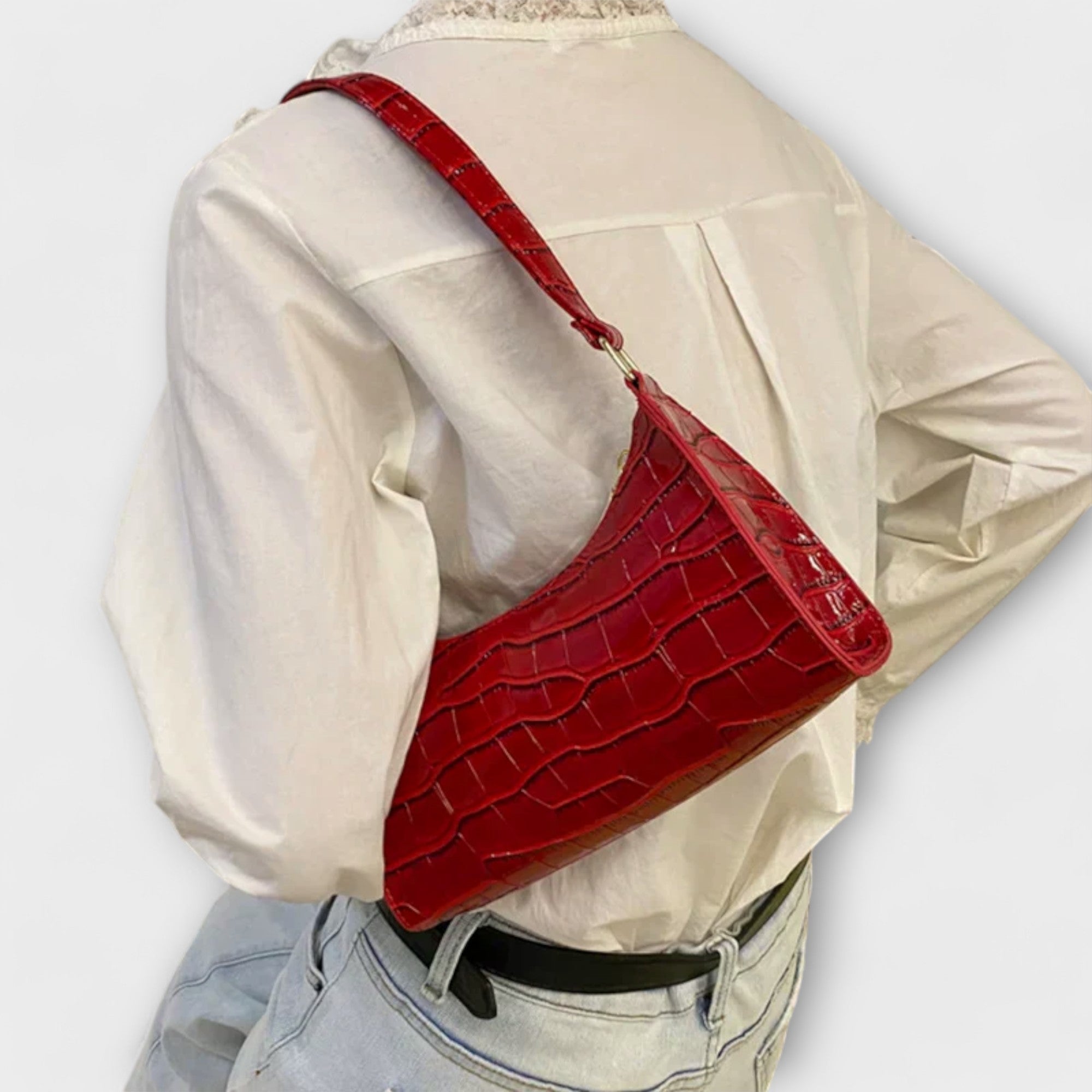 Gianna Boutique - Handväska i Glansigt Läder