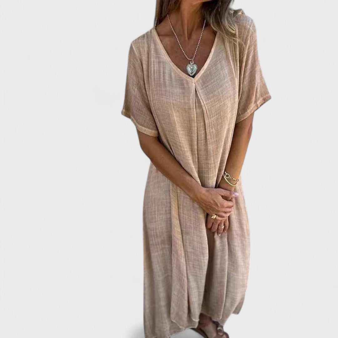 Naia - Klänning med V-ringning