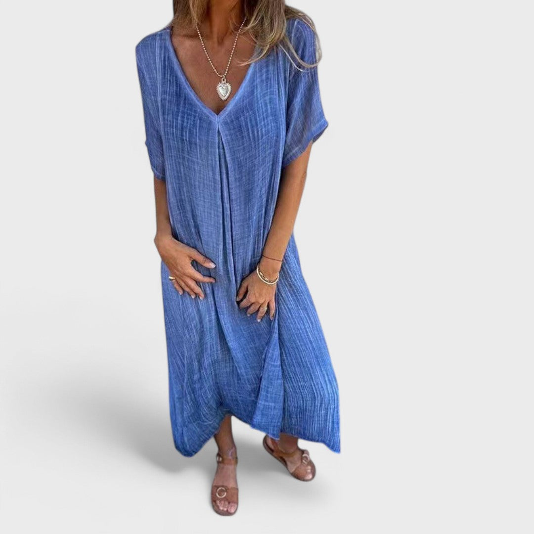 Naia - Klänning med V-ringning