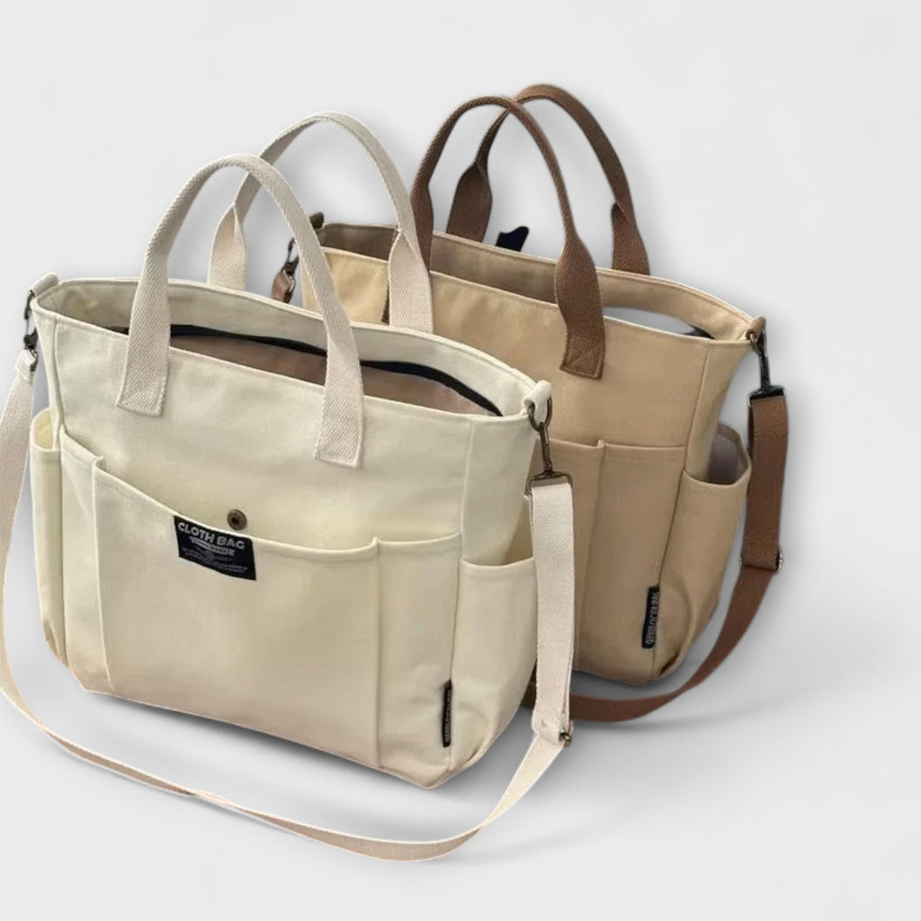 Borsa Tote i Minimalistisk Canvas