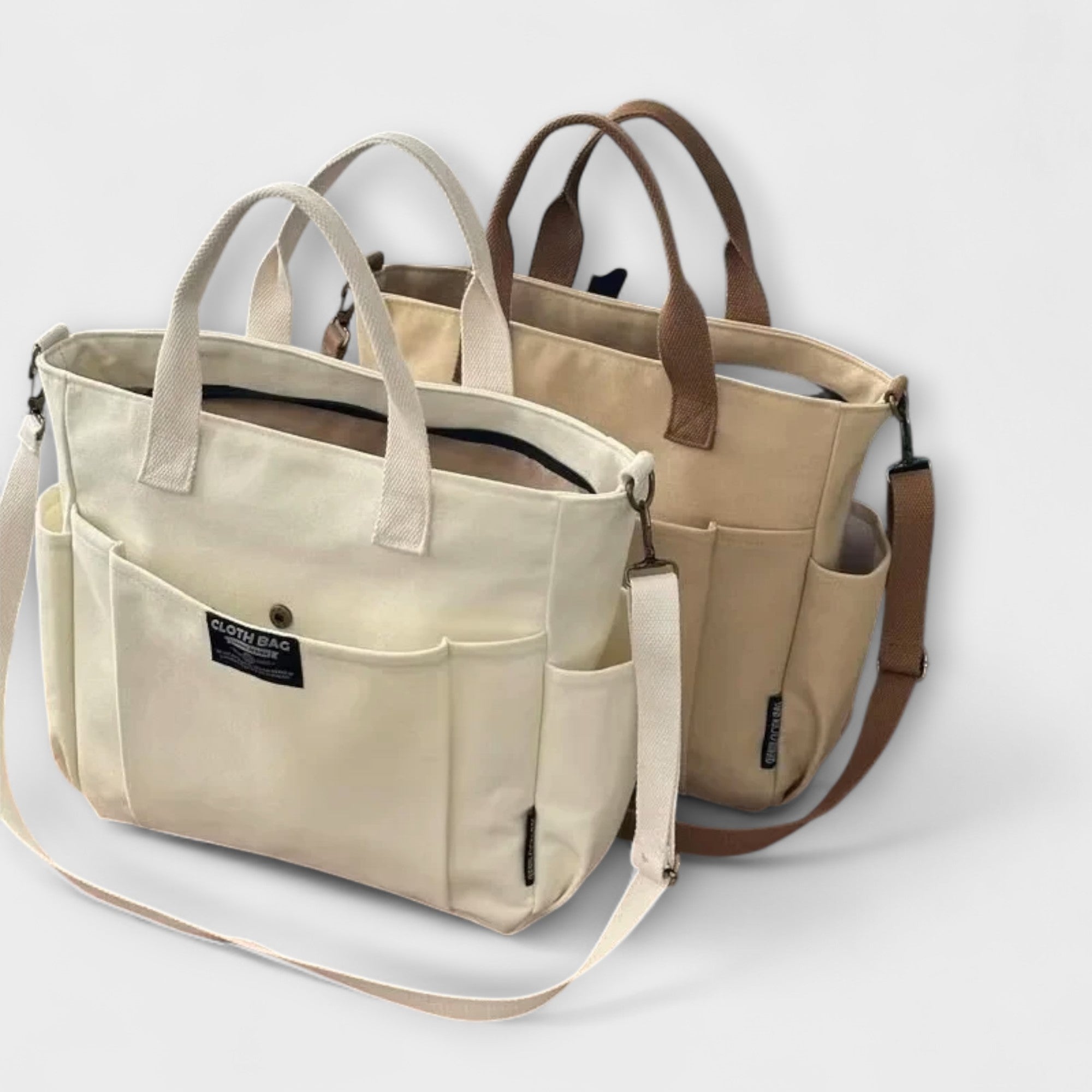 Borsa Tote i Minimalistisk Canvas