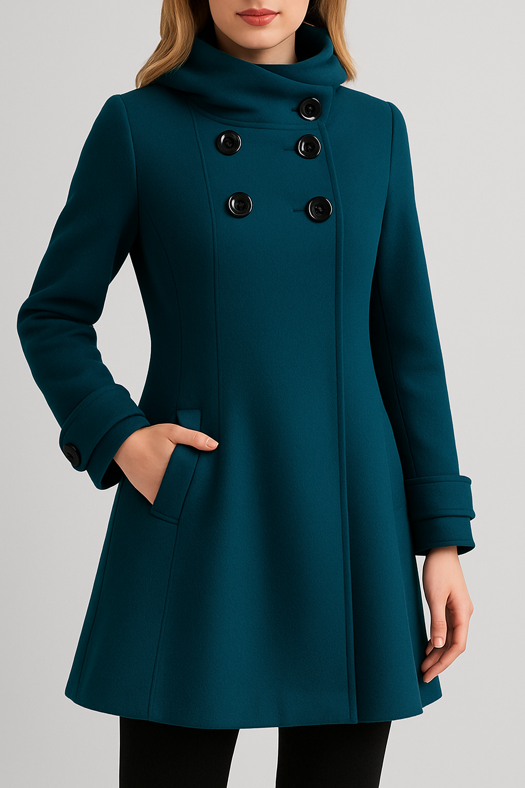 Lionora | Stilig Jacka med Sidofickor