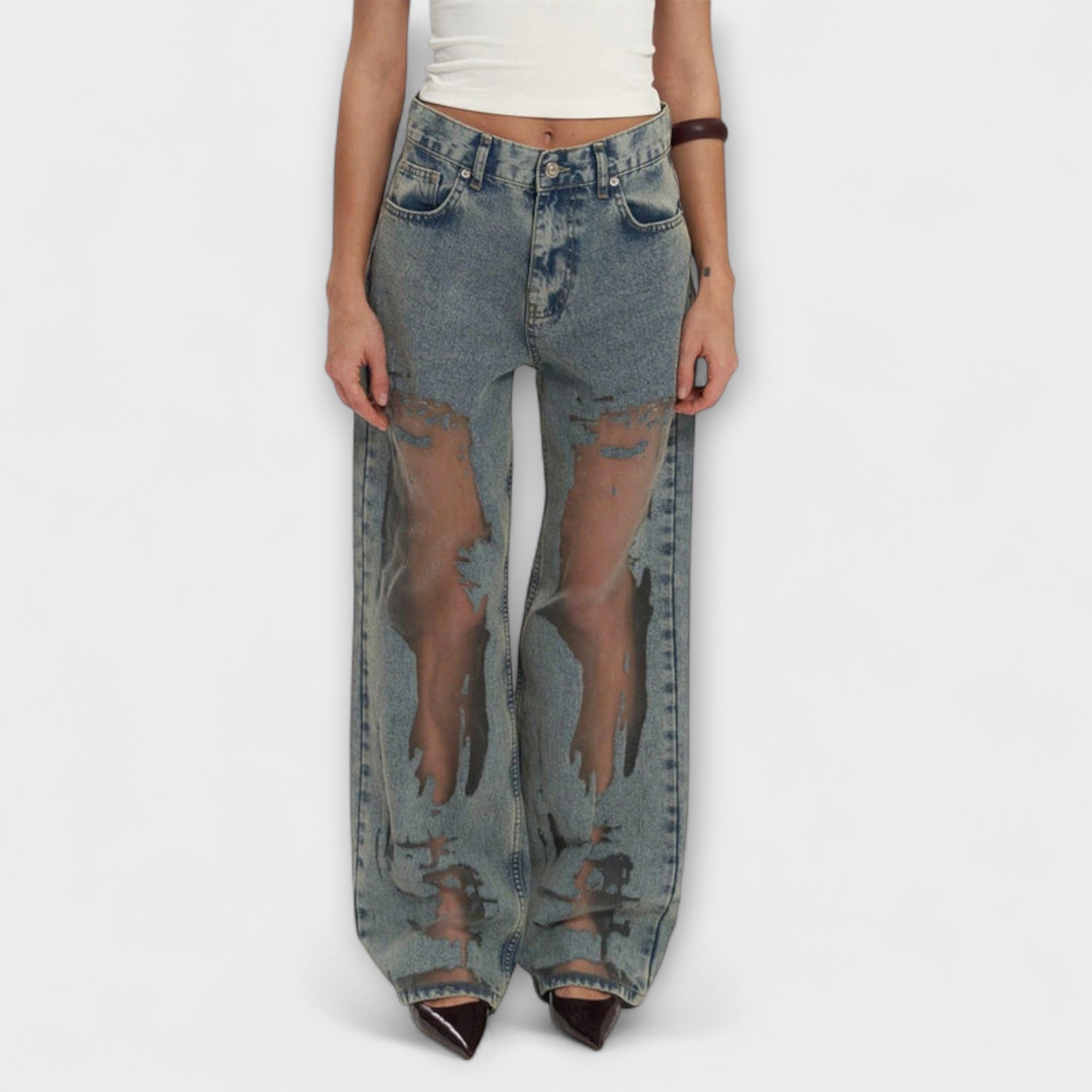 Rayne - Jeans i Denim Blå Transparent Trixie