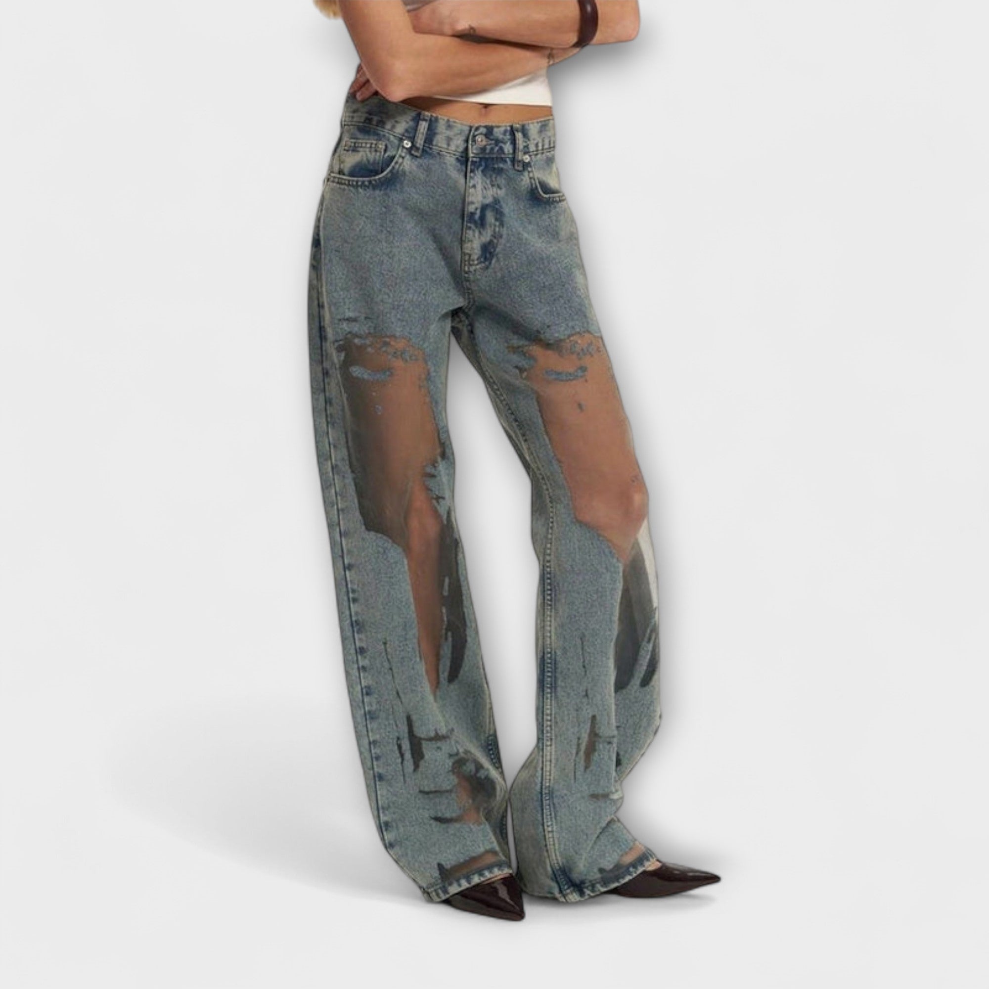 Rayne - Jeans i Denim Blå Transparent Trixie