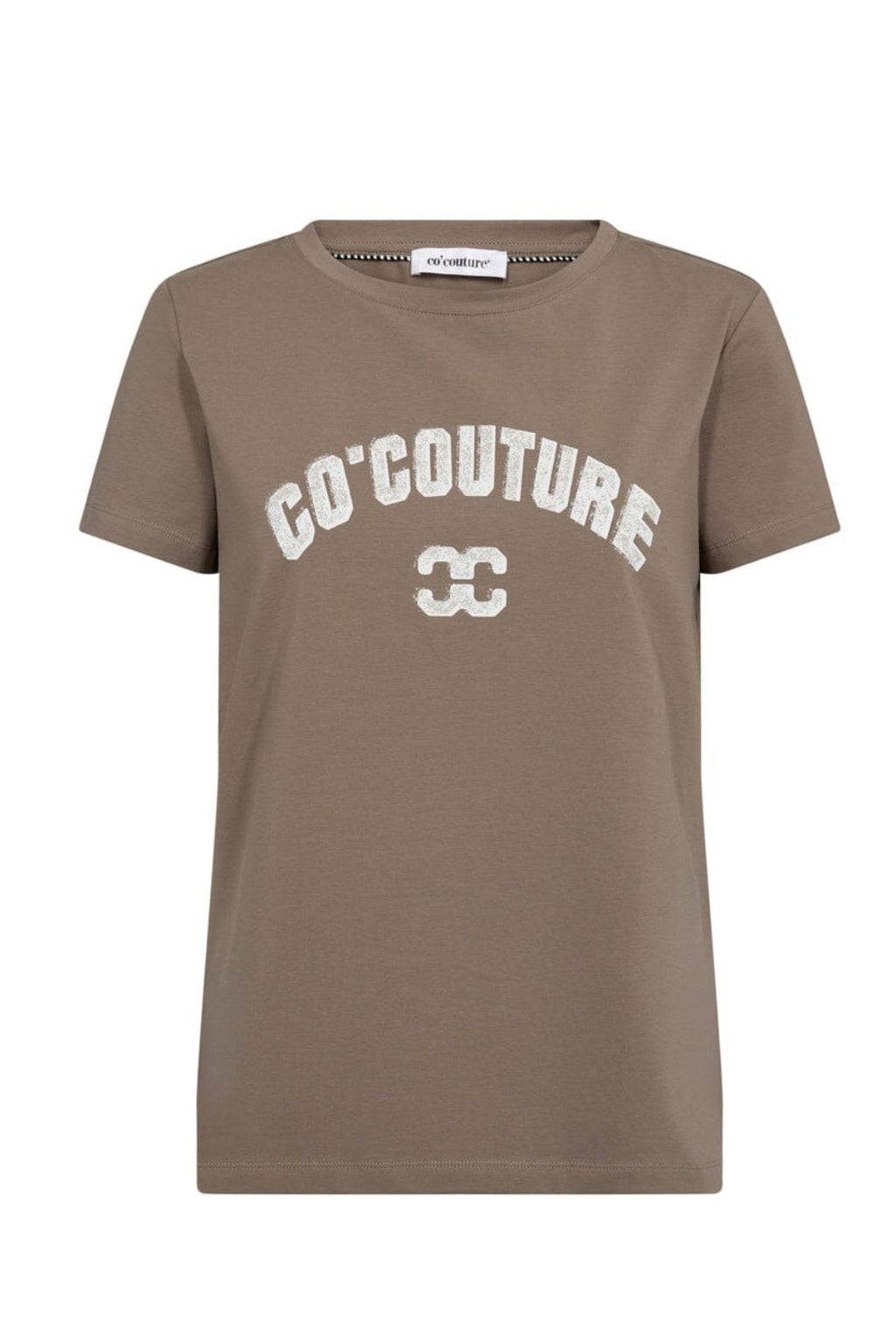 Co´Couture - Cocouturecc Logo Tee 43004 - 154 - Valnöt
