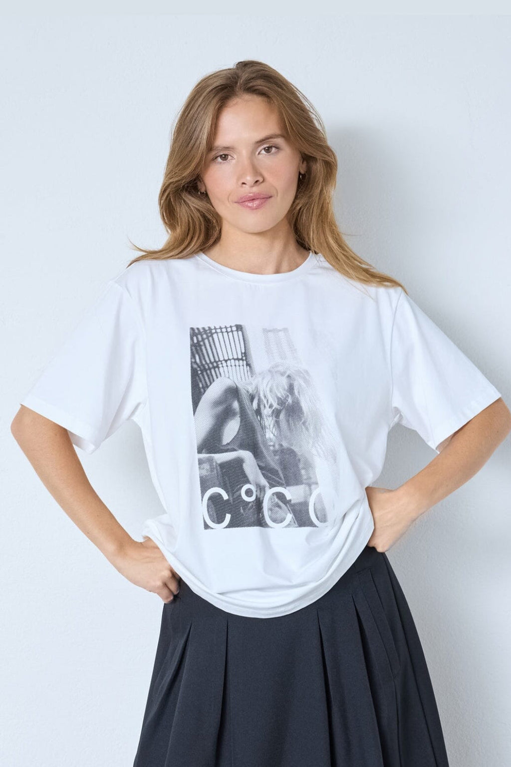 Co´Couture - Madinacc Oversize Tee 43001 - 4000 - Vit