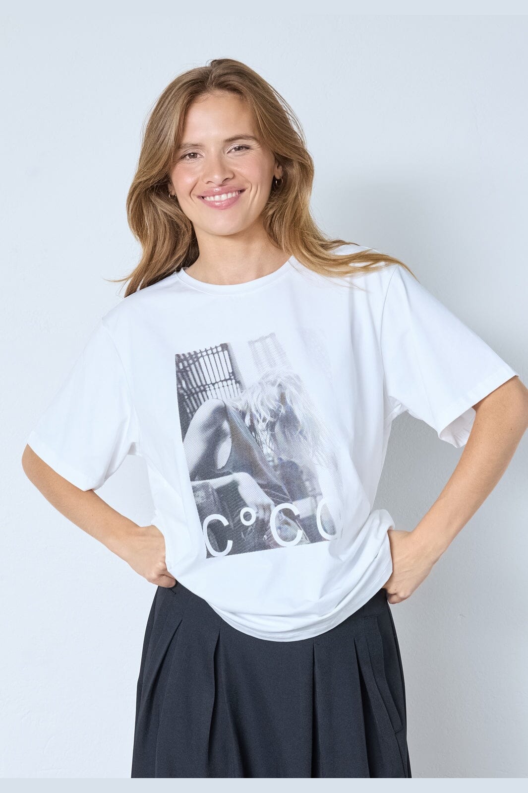 Co´Couture - Madinacc Oversize Tee 43001 - 4000 - Vit