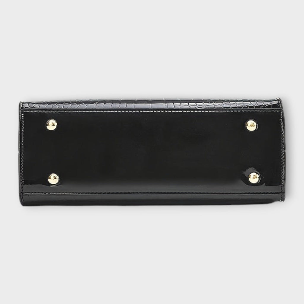 Gianna Boutique - Handväska med Glansig Krokodilsmönster