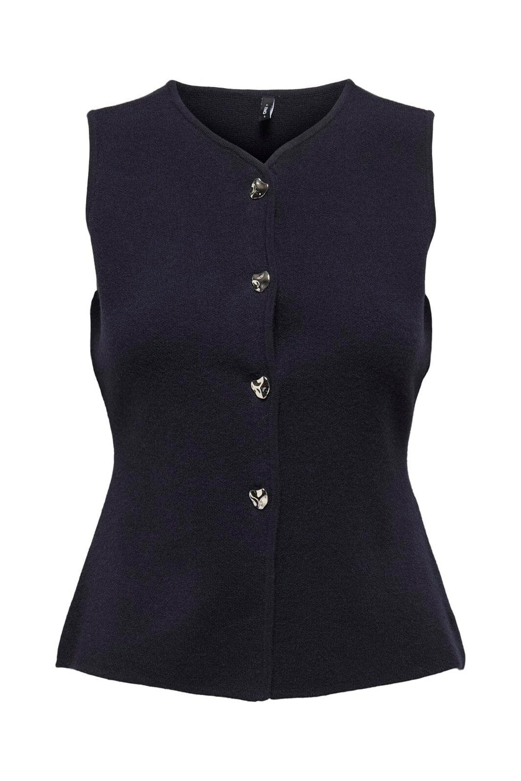 Only - Onlibi Knapp Sl Vest Cc Knt - 4947079 Natt Himmel Silver Knapp