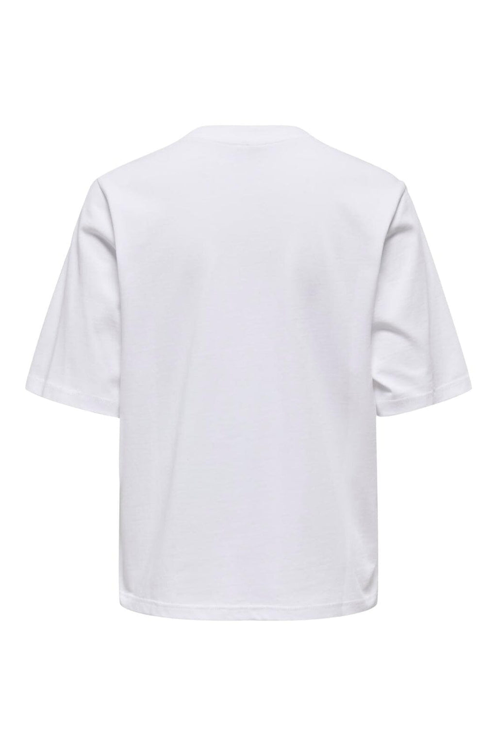 Only - Onlpuri Life S/S Top Box Pri - 4955265 Bright White Revolution + Label Puri Thunder